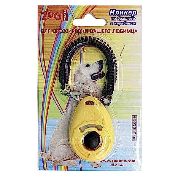 ZooOne rликер на браслете с карабином жёлтый