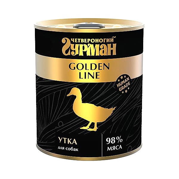 Четвероногий Гурман 340г д/соб.конс. Голден Утка в желе.