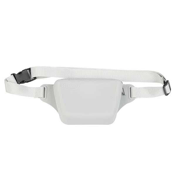 Stefan Сумочка на ремне с молнией д/лакомств силиконовая New, серый