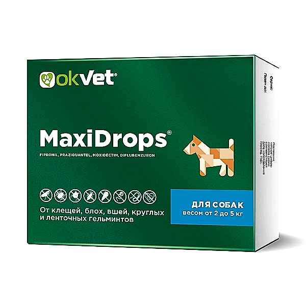 МаксиДропс д/соб весом от 2 до 5 кг
