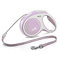 FLEXI Рулетка New COMFORT M трос 5 м до 20 кг, розовый