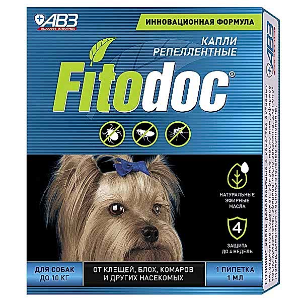 Фитодок капли репеллентные  собак до 10 кг
