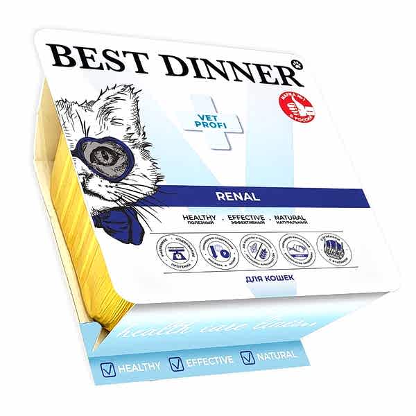 Бэст Диннер VET PROFI конс. диета д/кошек Renal "Ягненок" 100г ЛАМИСТЕР	