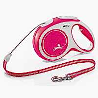 FLEXI Рулетка New COMFORT M трос 8 м до 20 кг, красный