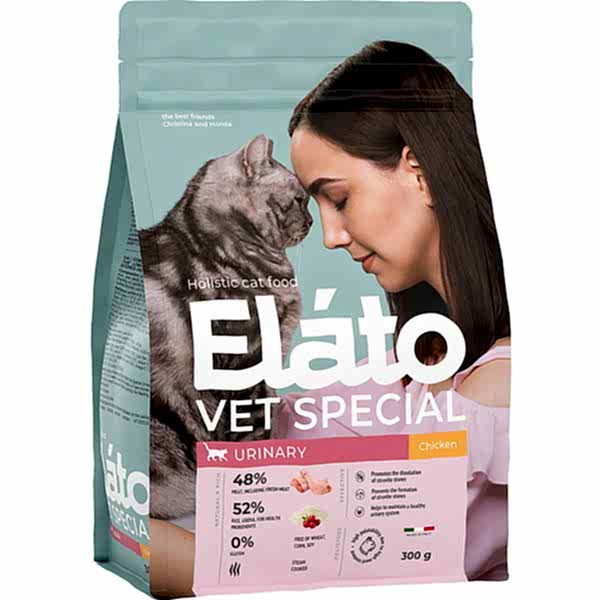 Elato Holistic Vet Special Urinary д/кошек диет. курица 0,3 кг