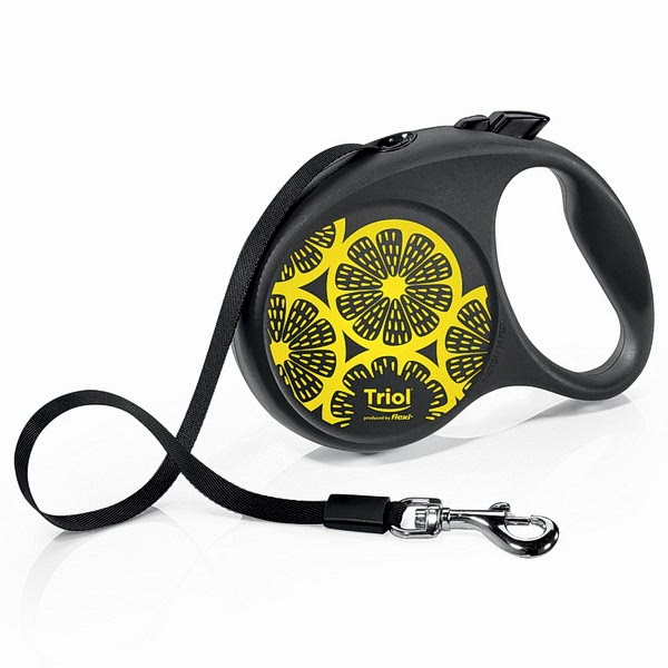 Triol Flexi Joy Lemon поводок-рулетка S 5м до 15кг, лента