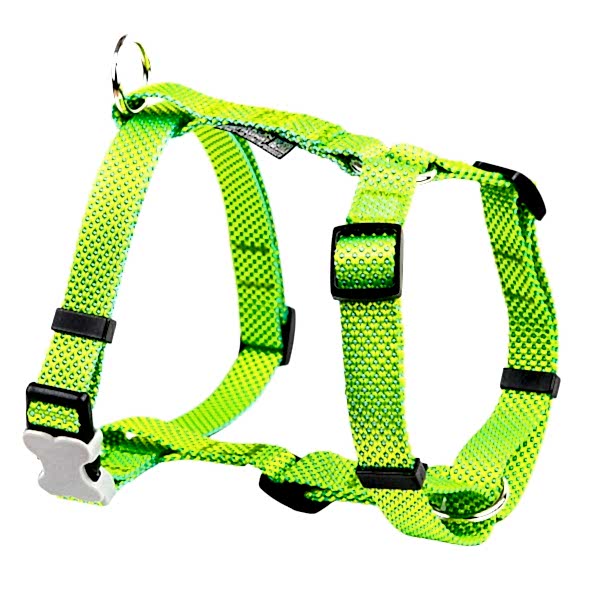 Шлейка Dog&Vogue NEO зеленая 1,5 см