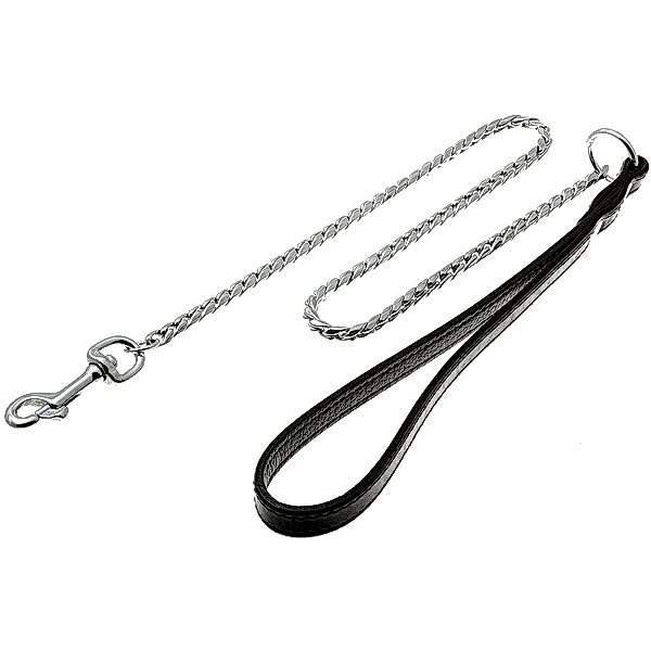 Поводок-цепочка-кобра с/руч. хром 2,5мм*80см