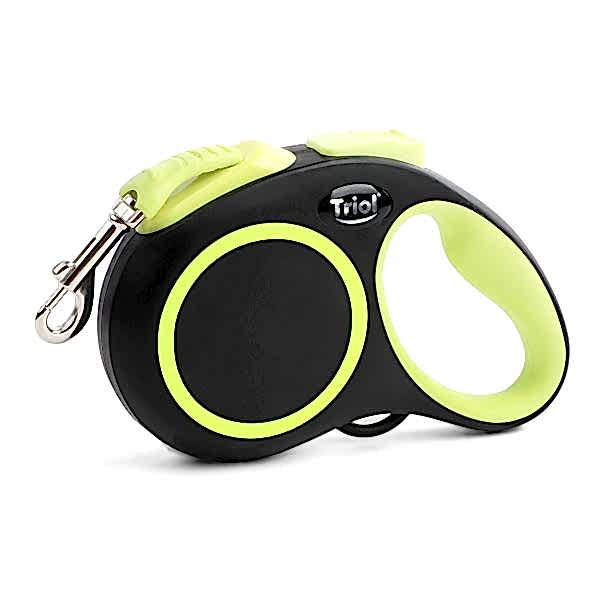 Поводок-рулетка для собак  Urban Neon M, 5м до 25кг, лента, черный