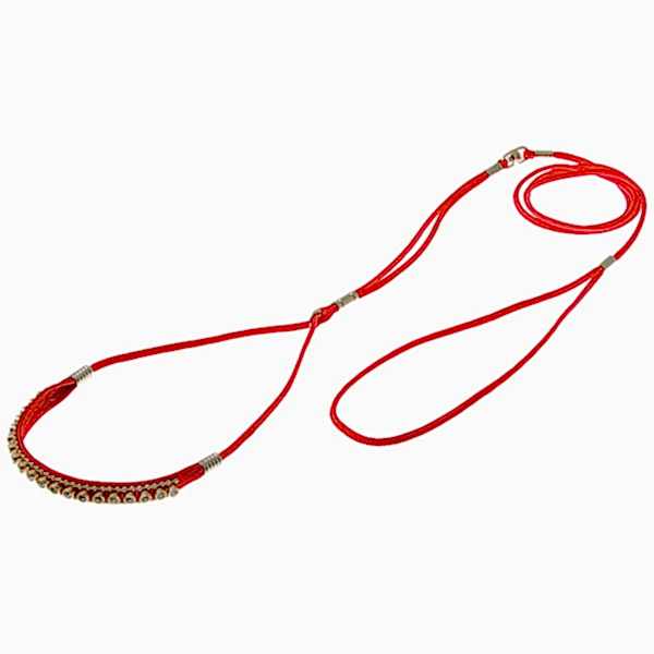 V.I.Pet Ринговка(3мм) с расширителем Стразы(10мм) (красная)