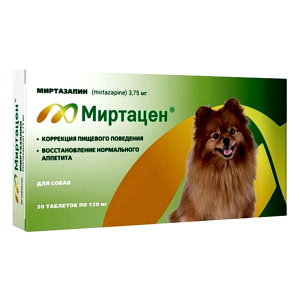 Миртацен для собак уп. 30 табл.*3,75 мг