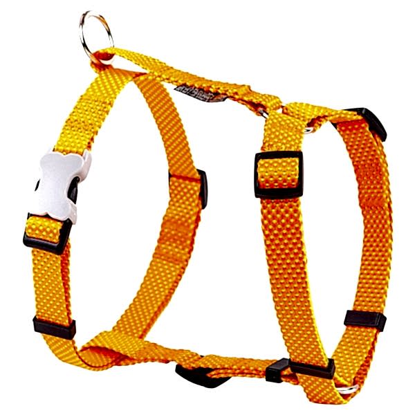 Шлейка Dog&Vogue NEO оранжевая 1,5 см