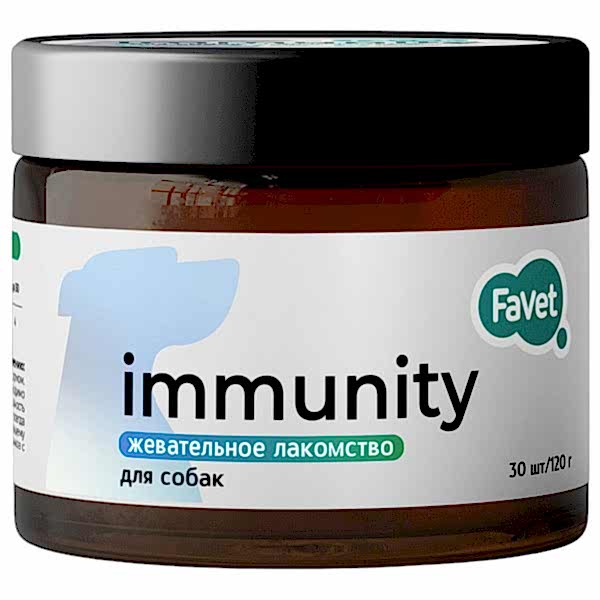 Favet Функциональное лакомство FerrumActive Soft Chews для иммунитета для собак, 120г