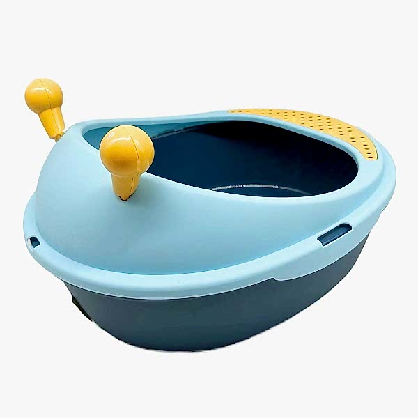 ЗОО Туалет д/кошек высокий борт с совком, улитка, 40*33*18см