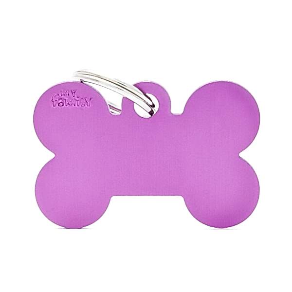 My family Адресник косточка фолетовая большая