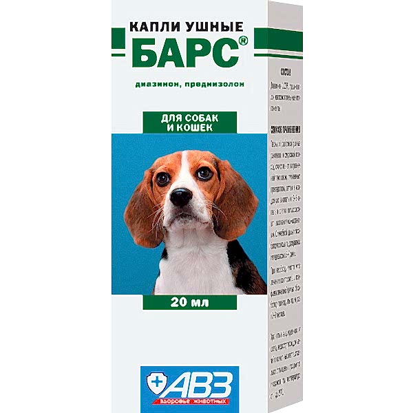 БАРС ушные капли 20мл