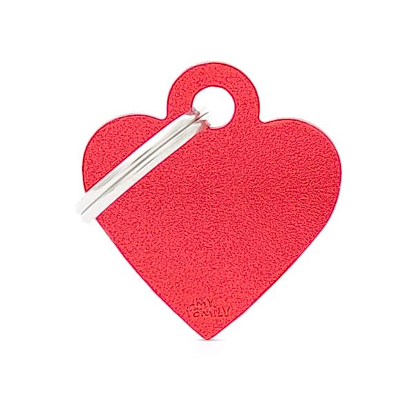 My family Адресник сердце красное малое