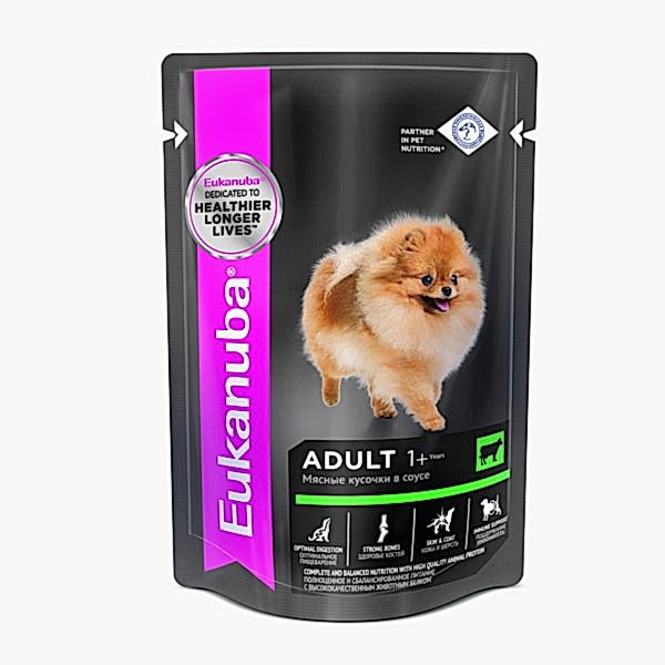Eukanuba д/собак 100г влажный корм говядина пауч