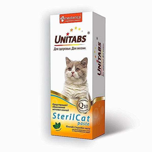 Unitabs пата SterilCat c Q д/кошек 120мл