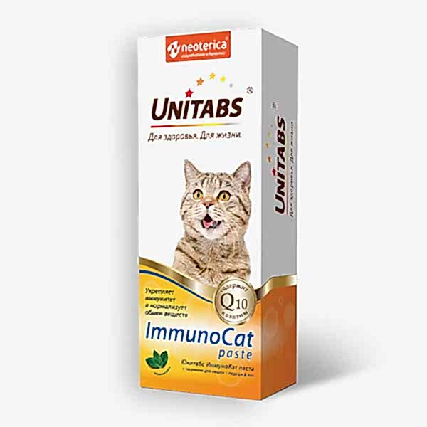 Unitabs паста ImmunoCat c Q д/кошек 120мл